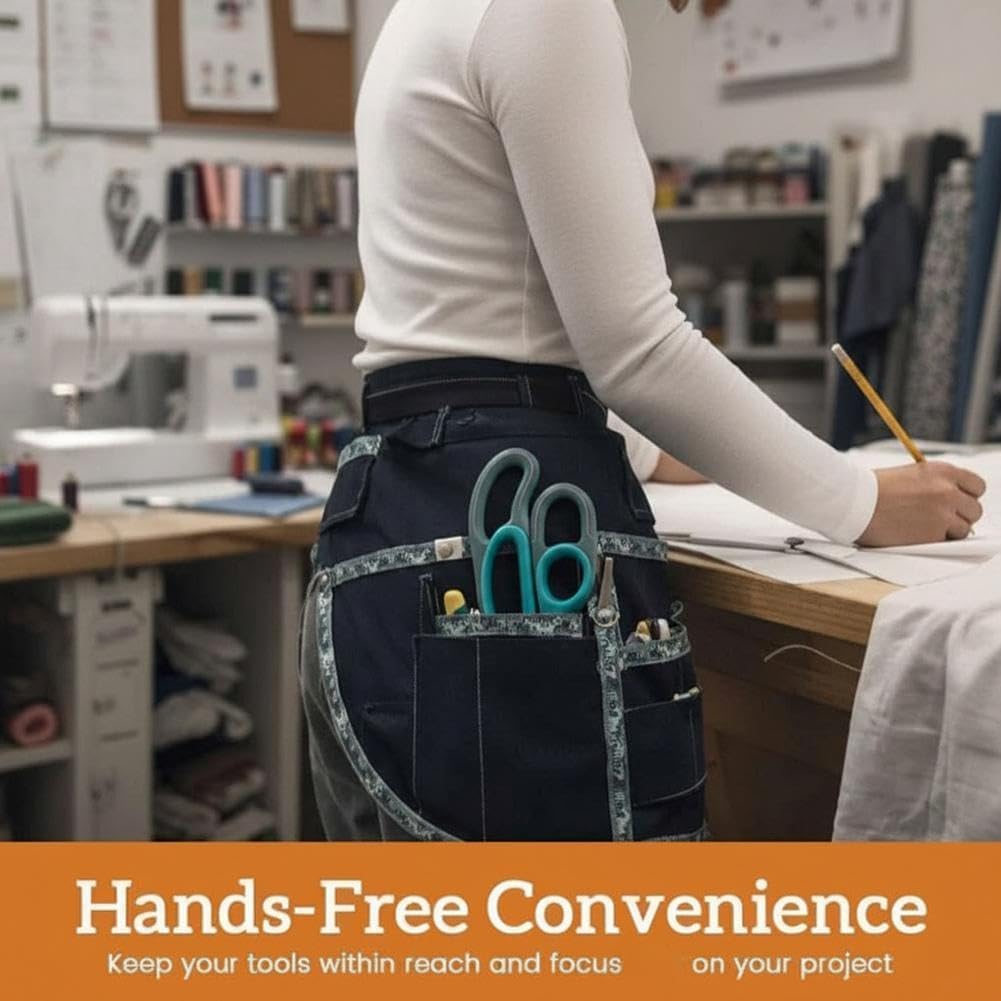 All-in-One Sewing Organizer Belt, hands-free sewing tool belt