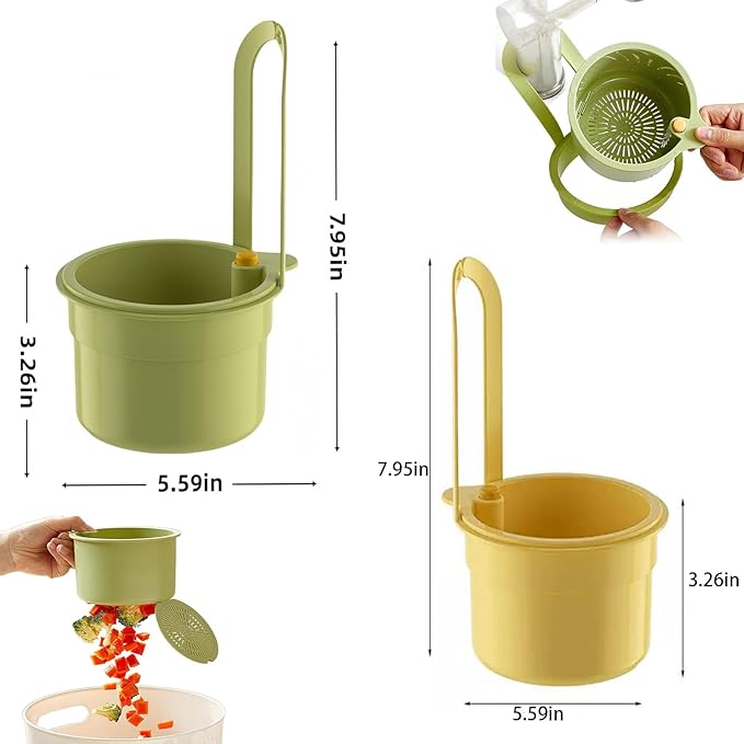Multifunctional hanging sink drain basket