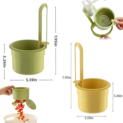 Multifunctional hanging sink drain basket