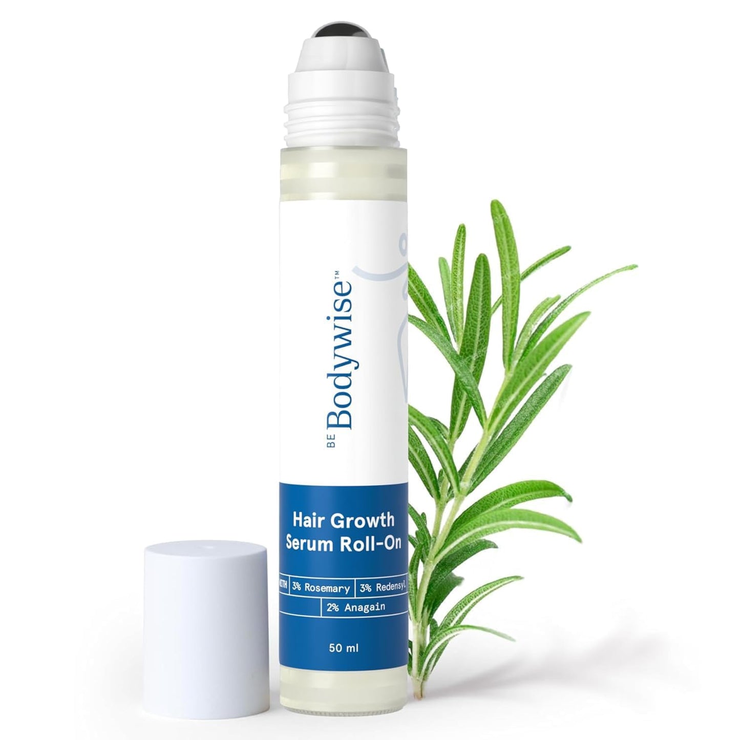 Siero roll-on per la crescita dei capelli al rosmarino Be Bodywise 50 ml