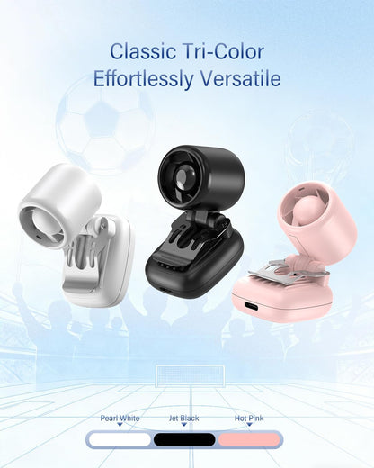 Mini Clip-On Fan – Ultra-Light Rechargeable USB-C Hat Fan with 3 Speeds
