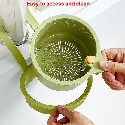Multifunctional hanging sink drain basket