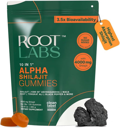 10-in-1 Alpha Shilajit Gummies – 120 Gummies