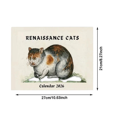 Ugly Cats In Renaissance Paintings 2026 Calendar