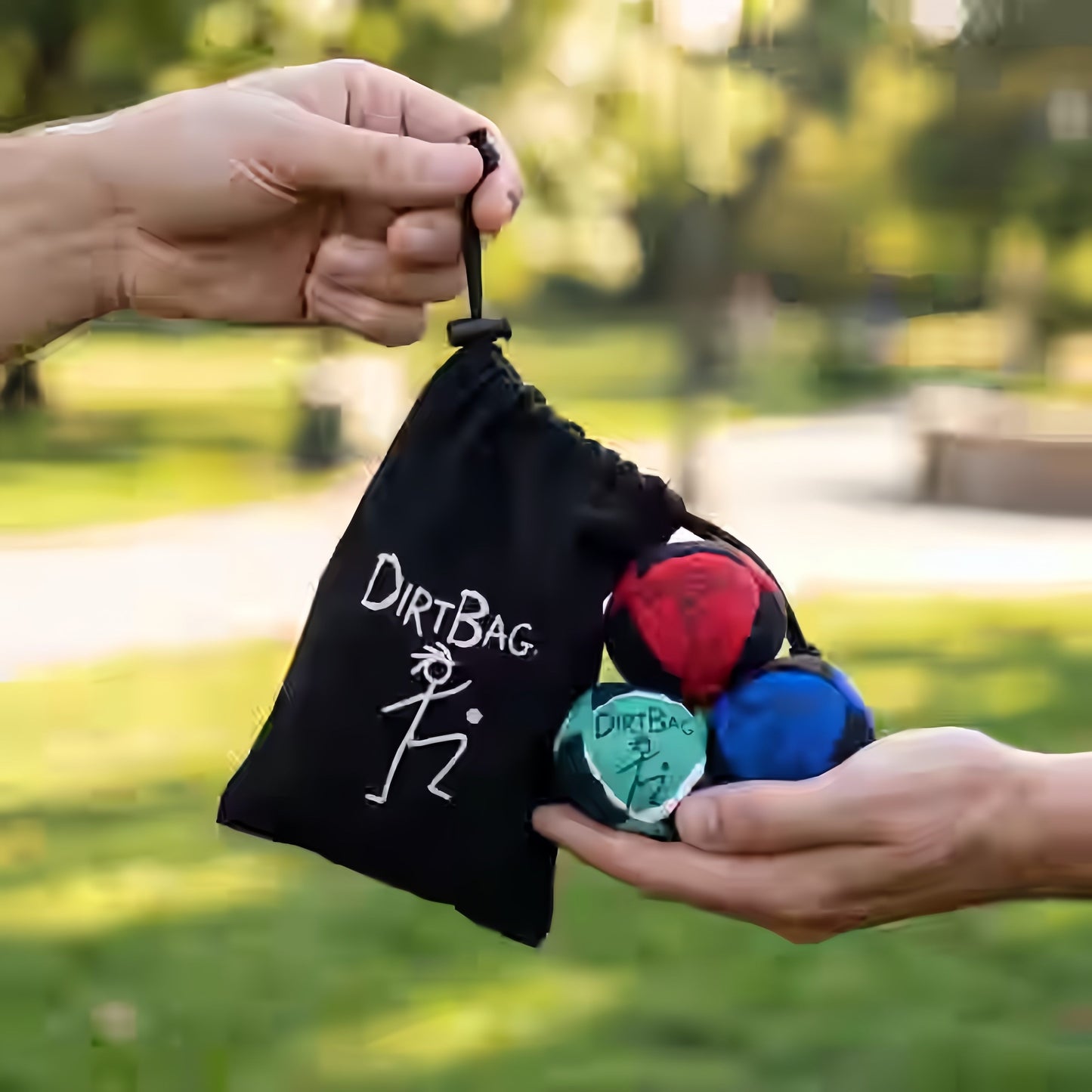 Classic Footbag 3 Pack with Pouch, Unique, Footbag Set with Signature Carry Bag