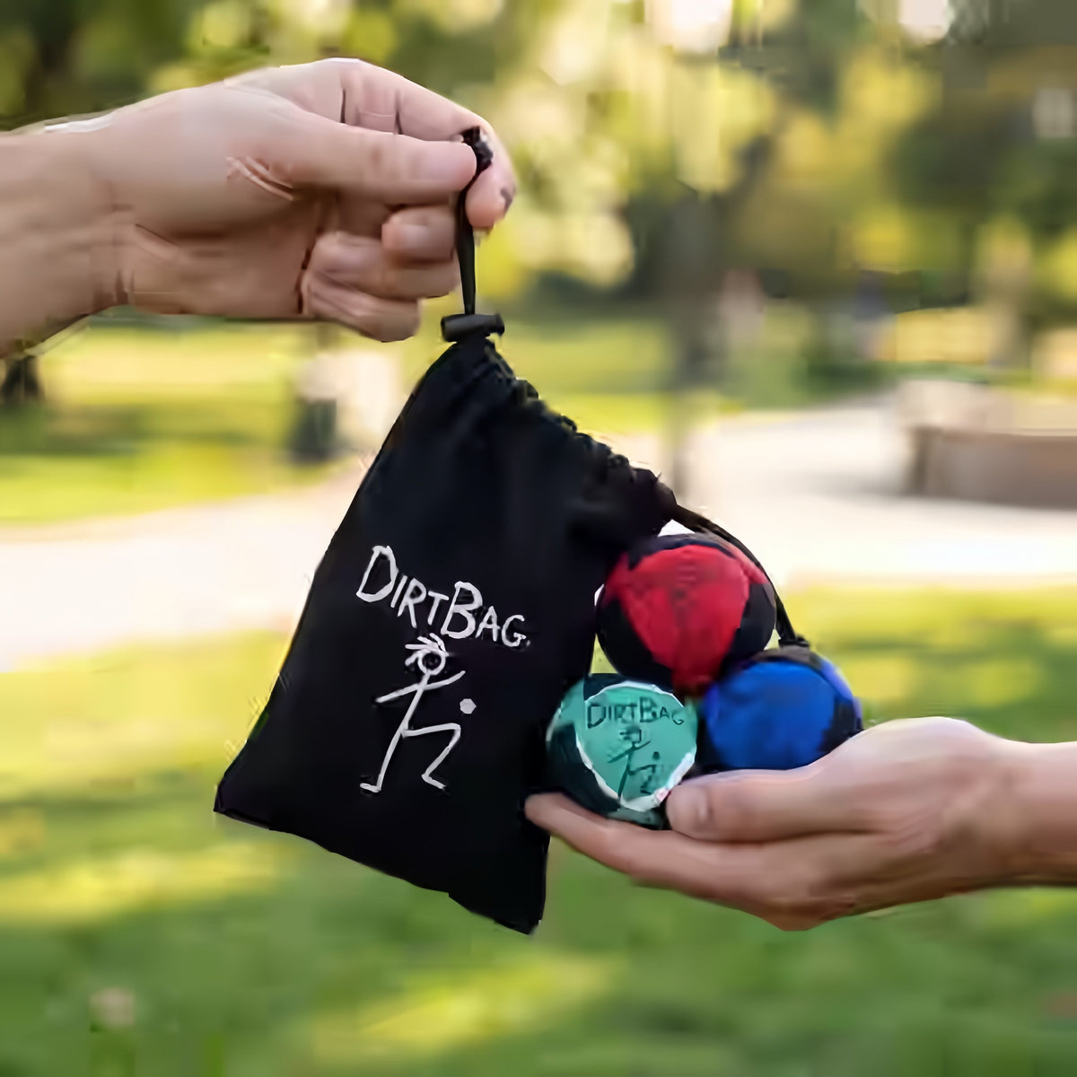 Classic Footbag 3 Pack with Pouch, Unique, Footbag Set with Signature Carry Bag