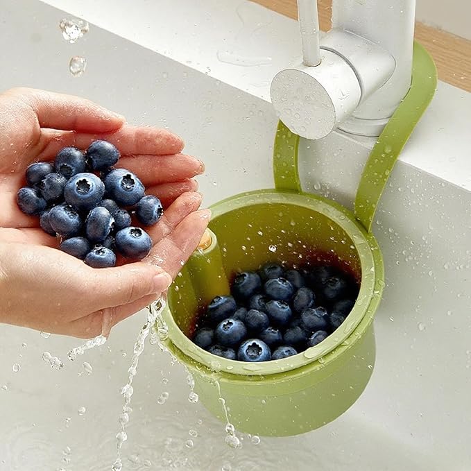 Multifunctional hanging sink drain basket