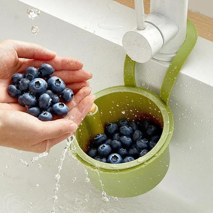 Multifunctional hanging sink drain basket