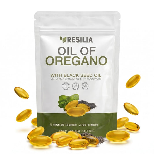 Oil Of Oregano Softgels with Black Seed Oil - 120 Softgels | Non-GMO, Gluten-Free and Soy-Free