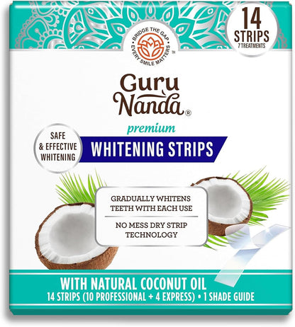 GuruNanda Teeth Whitening Strips - 7-Day Treatment