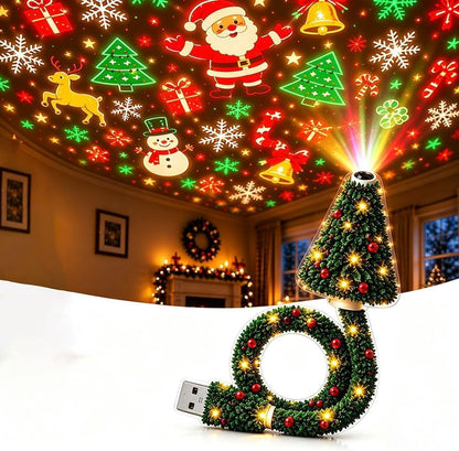 Christmas Projector Light, Plug and Play HD Christmas Projector