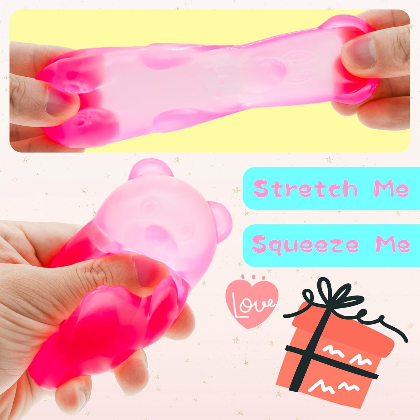 Gummy Bear Toy, Sugar Filled Squishy Toys for Stress Relief
