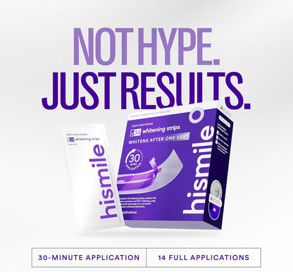 Hismile V34 Whitening Strips, Tooth Stain Treatment, Combining Whitening and Colour Correction