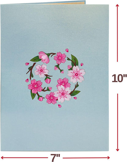 Paper Love Flower Bouquet Pop-Up Card – 3D Popup Greeting Card & Keepsake Paper Flowers Gift.