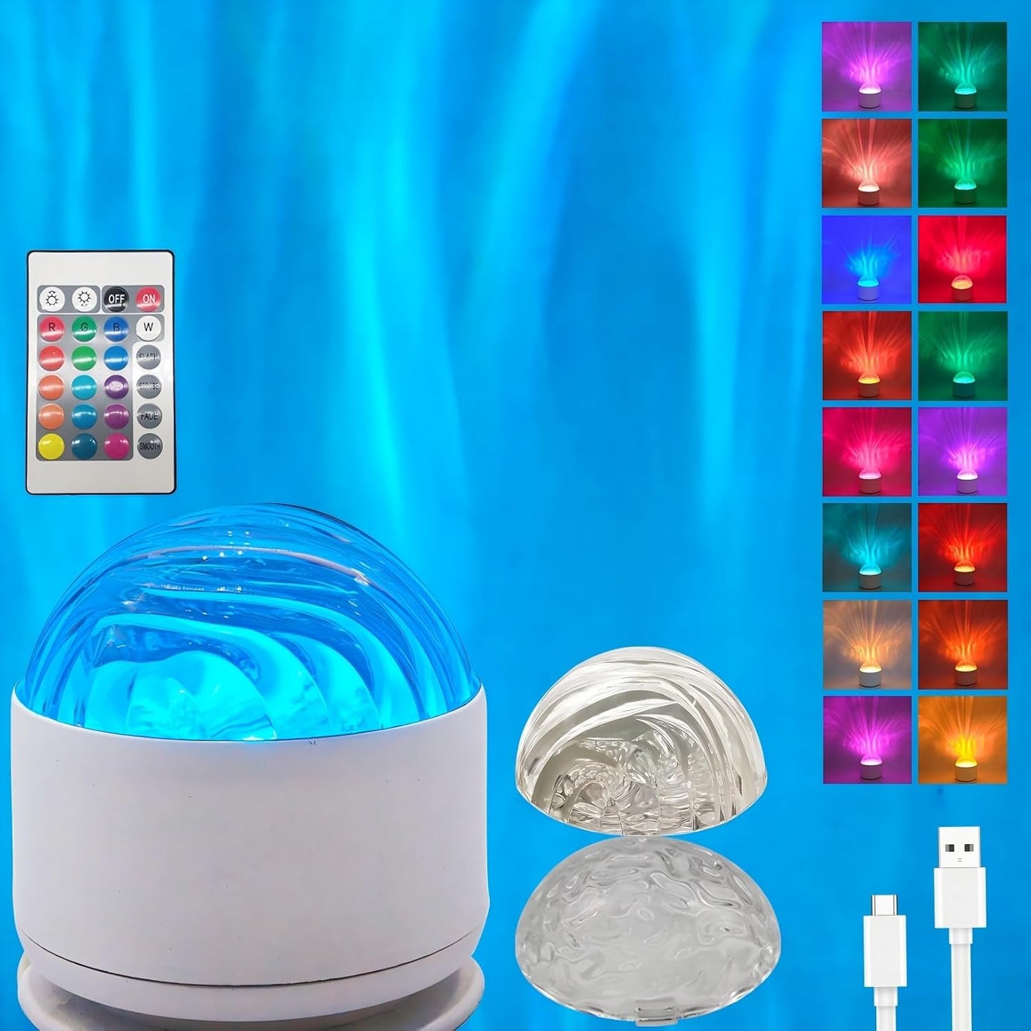 Aurora Ocean Wave Night Light
