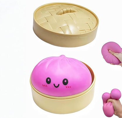 Mega Rainbow Dumplings Cute Fidget Toy, Soft Squeeze Stress Anxiety Relief Decompression Dough