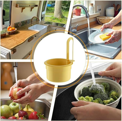 Multifunctional hanging sink drain basket