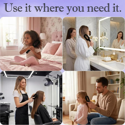 Anti-Static Hair Brush with Built-in Sprayer