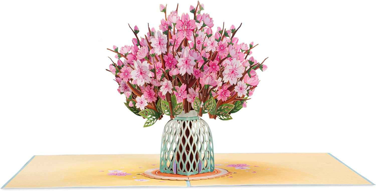 Paper Love Flower Bouquet Pop-Up Card – 3D Popup Greeting Card & Keepsake Paper Flowers Gift.