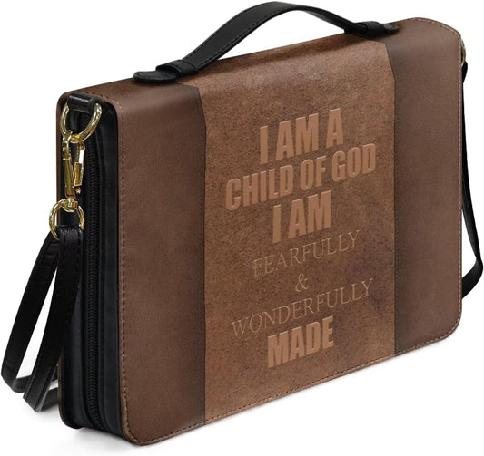 I AM A CHILD OF GOD Leather Bible Cover