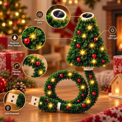 Christmas Projector Light, Plug and Play HD Christmas Projector