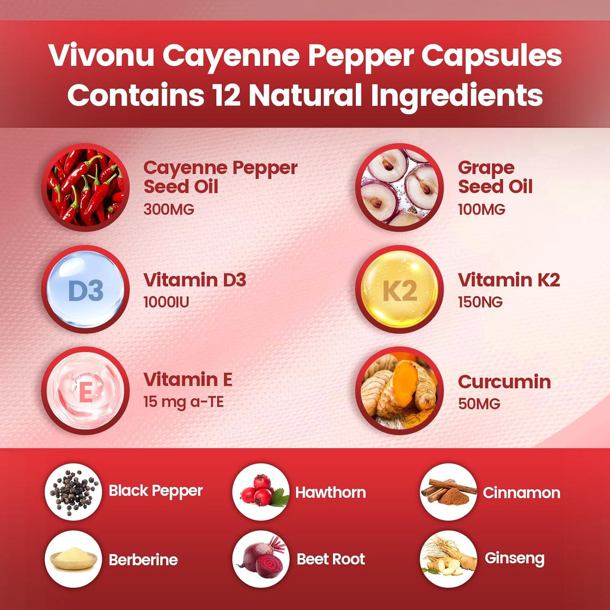 Cayenne Pepper Softgels Supplement, Supports Leg Vein, 240 Softgels /1 Bag