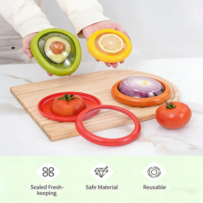 Remifa Silicone Stretch Pods, Airtight Food Storage Containers