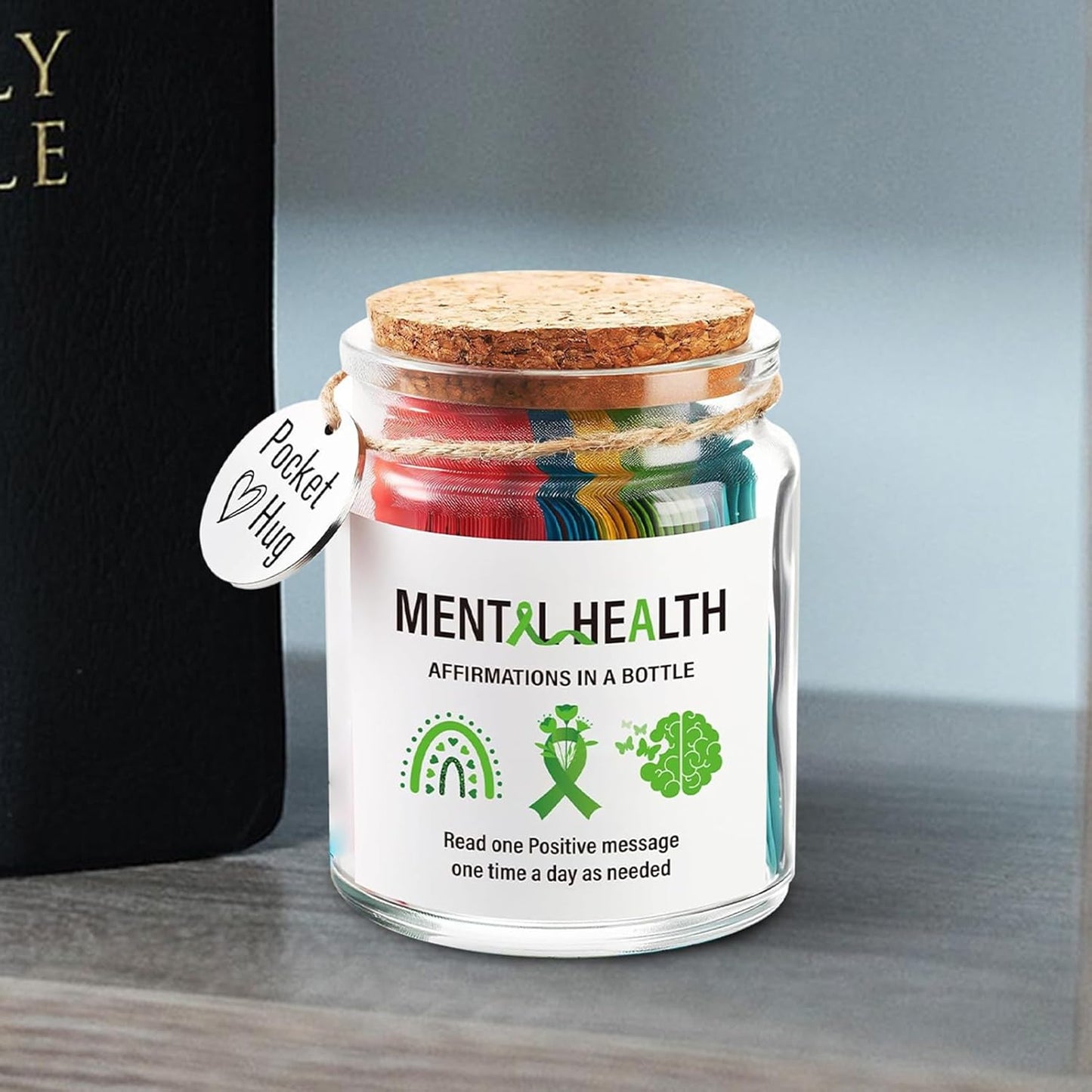 Positive Message Jar - Affirmation Cards Box | Emotional Support Cards