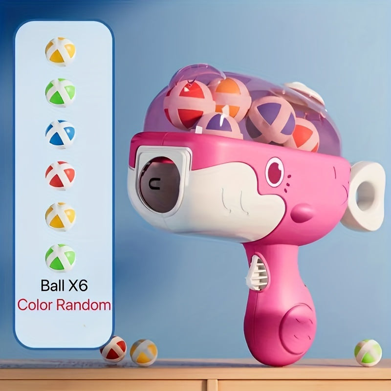 Sticky Ball Launching Whale Target Toy for Parent-Child Interaction