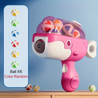Sticky Ball Launching Whale Target Toy for Parent-Child Interaction