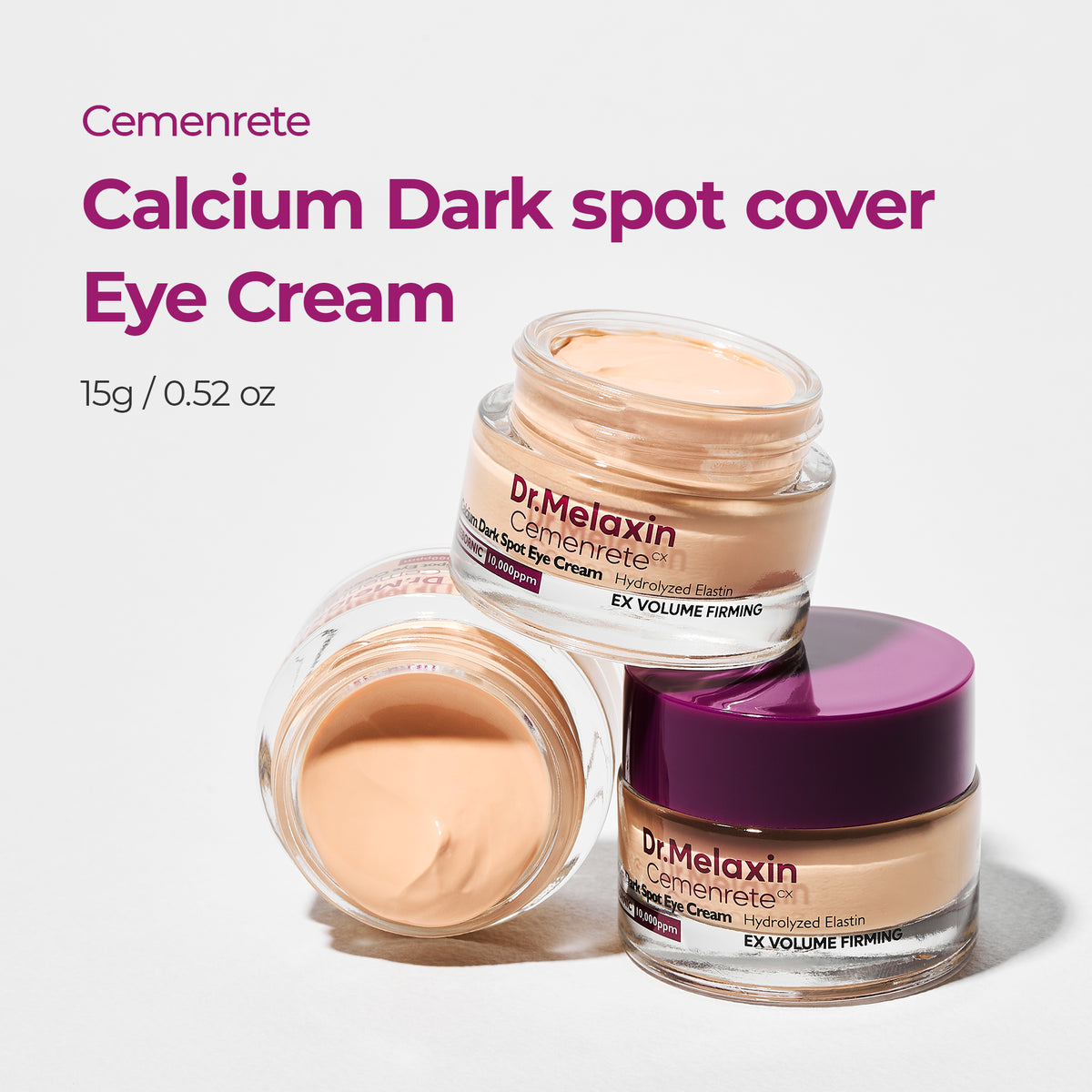 Calcium Dark Spot Eye Cream 15g – Niacinamide & Calcium Gluconate Eye Cream for Dark Circles
