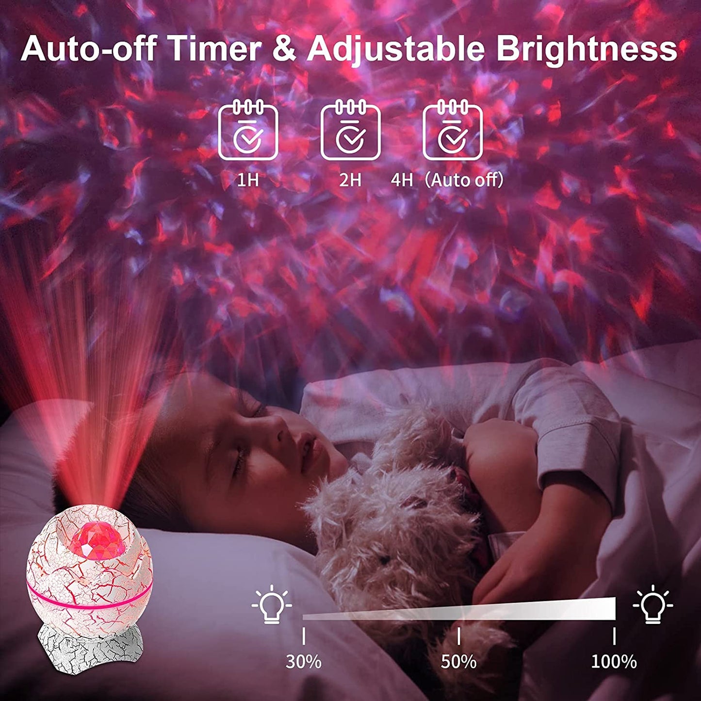 Rossetta Galaxy Projector, Star Projector for Bedroom