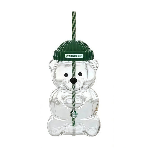 The Bearista Cup,Authentic Limited Edition Bearista Bear Glass Cup Holiday