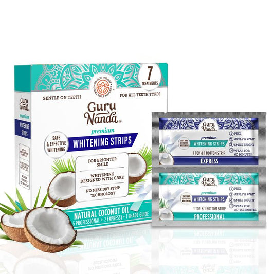 GuruNanda Teeth Whitening Strips - 7-Day Treatment