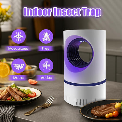 Fan-Powered Fruit Fly Trap with Blue Light, Indoor Bug Catcher