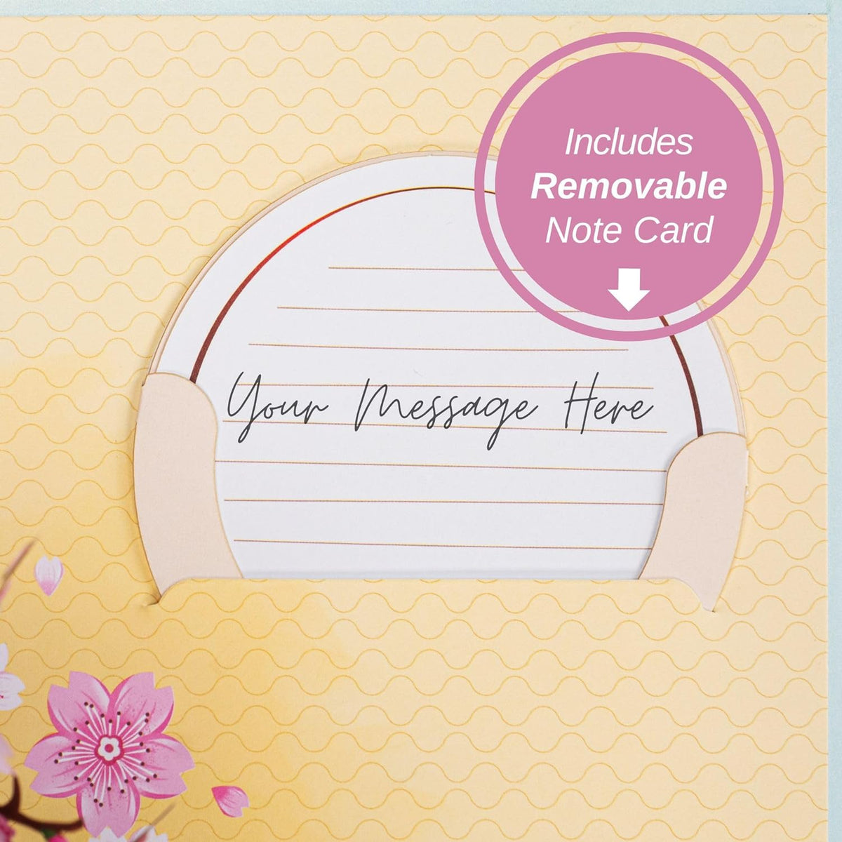 Paper Love Flower Bouquet Pop-Up Card – 3D Popup Greeting Card & Keepsake Paper Flowers Gift.