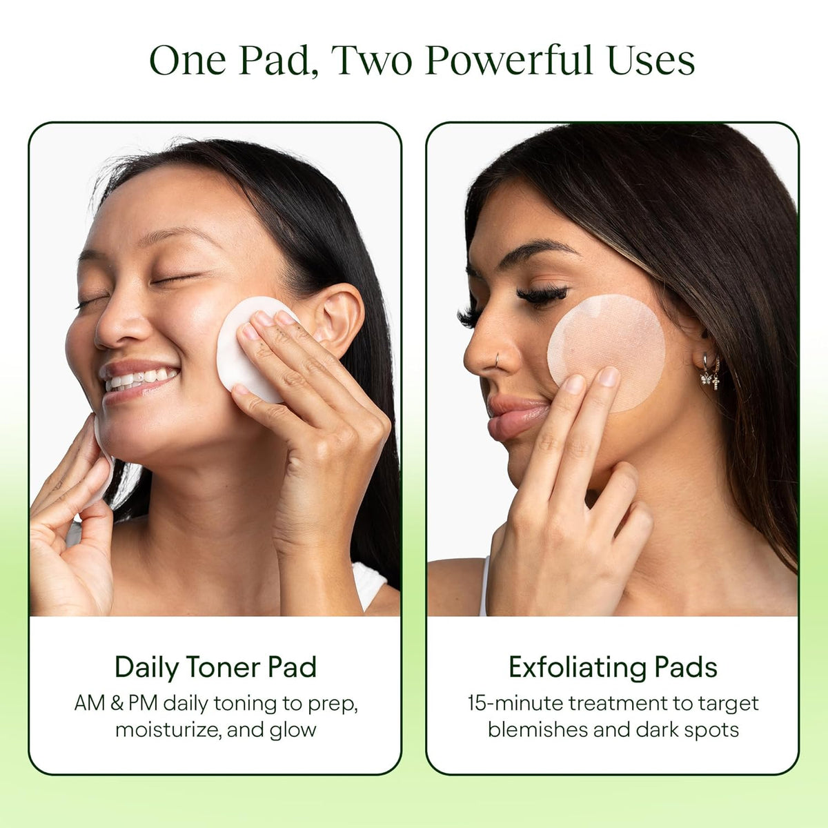 JiYu Toning Polish Pads - Korean Skincare with Snail Mucin & Niacinamide, 100 Count