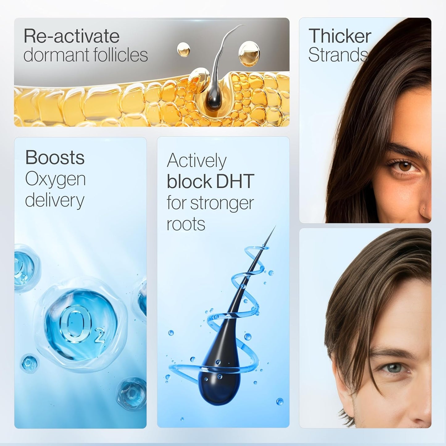 Siero roll-on per la crescita dei capelli al rosmarino Be Bodywise 50 ml