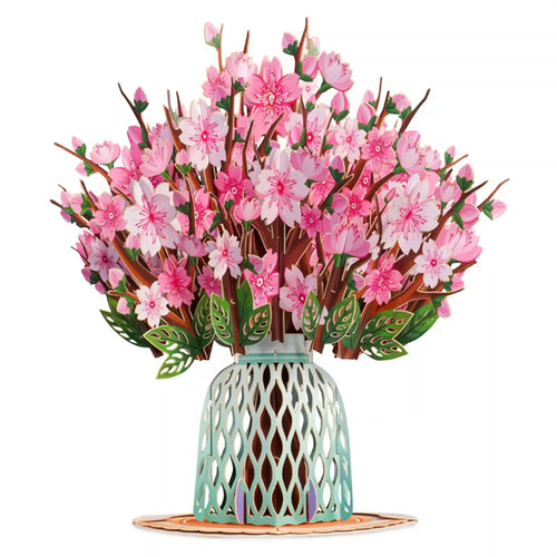 Paper Love Flower Bouquet Pop-Up Card – 3D Popup Greeting Card & Keepsake Paper Flowers Gift.