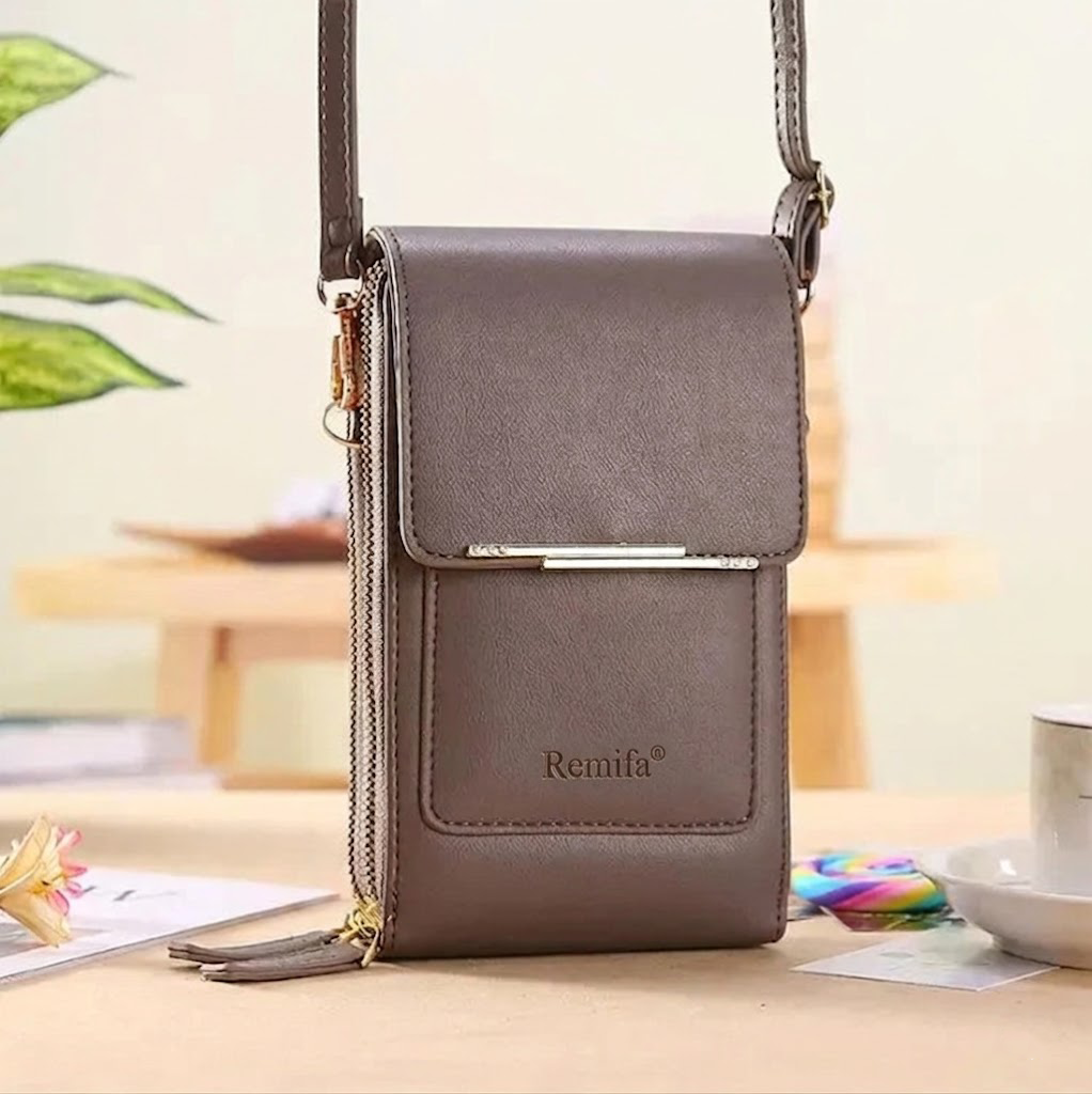 2026 Trendy Minimalist Elegant Women's Touchscreen Crossbody Phone Wallet