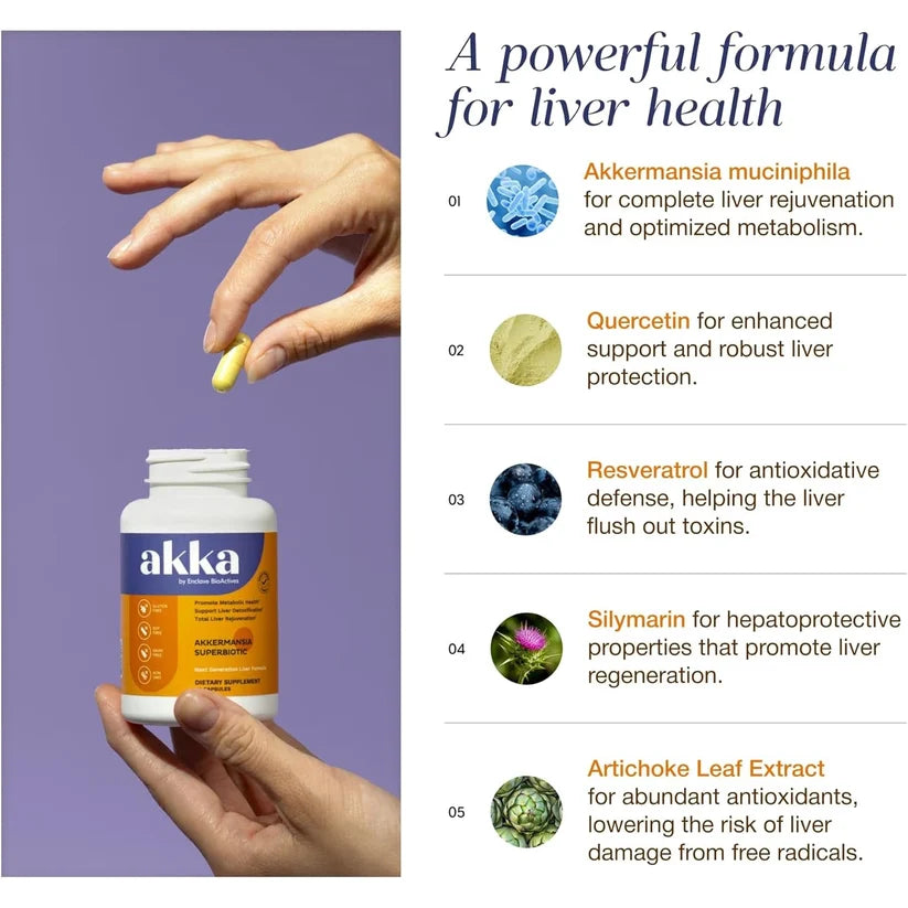 AKKA Akkermansia Probiotic Supplement – Daily Gut & Wellness Support