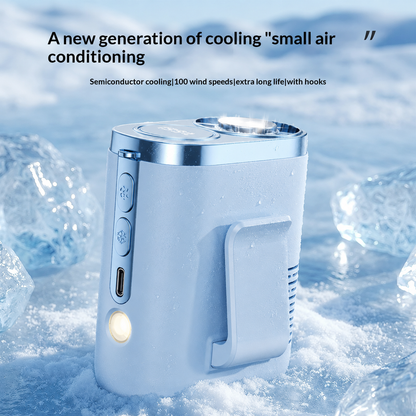 Semiconductor Cooling Waist Fan – Portable Clip-On & Neck Fan with Turbo Cooling