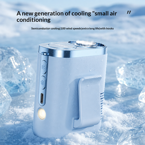 Semiconductor Cooling Waist Fan – Portable Clip-On & Neck Fan with Turbo Cooling