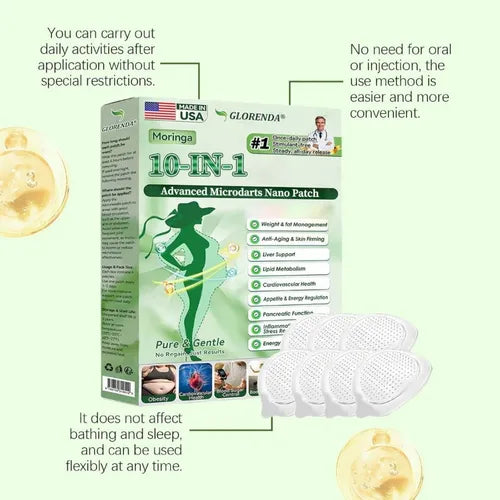 Moringa · Berberine × NAD+ 10-in-1 Advanced Nano Microneedle Patch