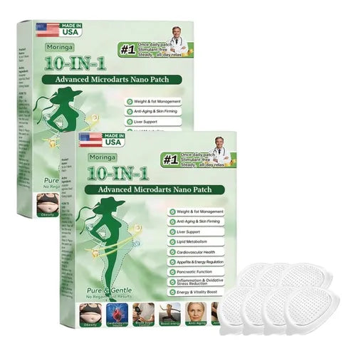 Moringa · Berberine × NAD+ 10-in-1 Advanced Nano Microneedle Patch