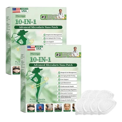 Moringa · Berberine × NAD+ 10-in-1 Advanced Nano Microneedle Patch