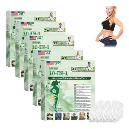 Moringa · Berberine × NAD+ 10-in-1 Advanced Nano Microneedle Patch