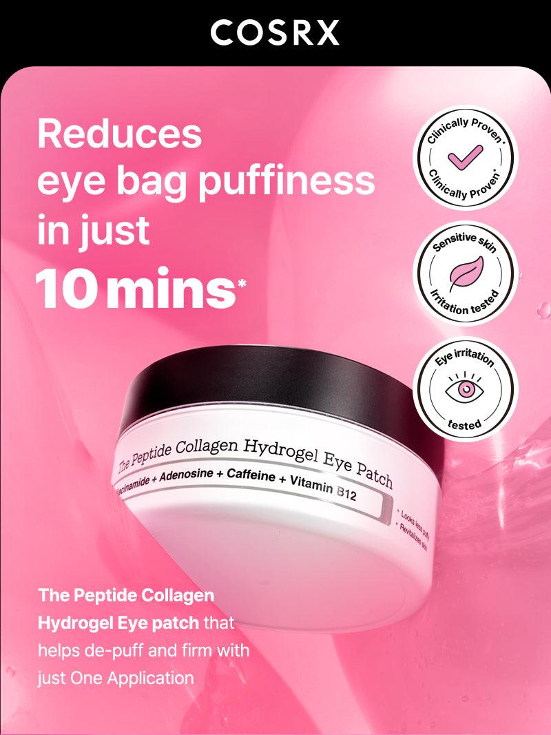 COSRX Pink Peptide Collagen Hydrogel Eye Patch, 60 Patches