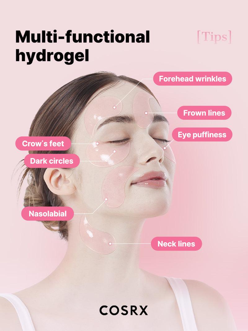 COSRX Pink Peptide Collagen Hydrogel Eye Patch, 60 Patches