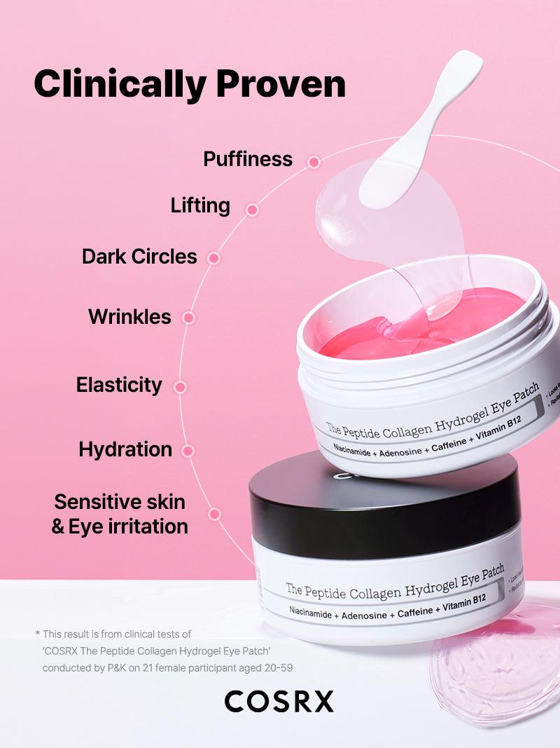 COSRX Pink Peptide Collagen Hydrogel Eye Patch, 60 Patches